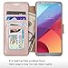 Style4U LG G6 Case, LG G6 Plus Case, Slim Fit Premium Durable Leather Protective Wallet Case with Card Cash Slots, Flip Cover, Secure Magnetic Closure, Kickstand for LG G6 with 1 Stylus (Rose Gold)
