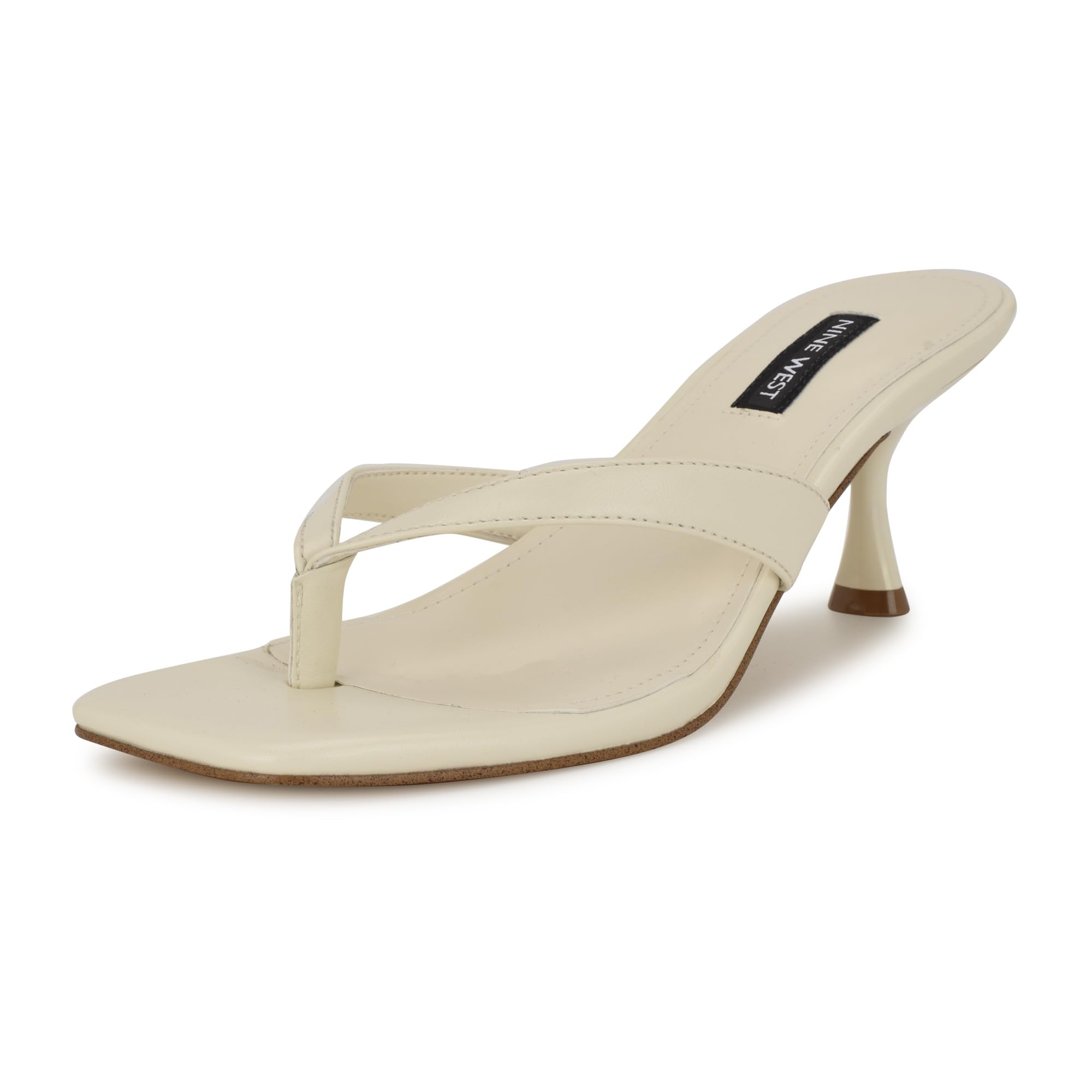Nine West Women’s Andela Heeled Sandal, Cream 150, 8.5