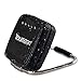 Youmoon Solar-powered Portable Wireless Bluetooth Speaker 5W IPX4 Waterproof Silicone case and stainless steel bracket for Outdoor with 6 Hour Playtime and 20 Hour call duration (Black)
