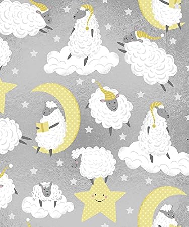Amazon Com Counting Sheep Baby Shower Gift Wrapping Paper Flat