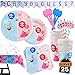 102 Piece Gender Reveal Party Supplies Set Including Banner, Plates, Cups, Napkins, and Tablecloth, Serves 25