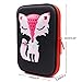 SOOCUTE Elegant Fox Hardtop Pencil Holder Cute EVA Pencil Case With Big Capacity For Kids (Black)