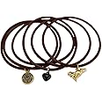 Twilight New Moon "Wolf Pack" Jelly Bangle Bracelet with Charms