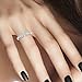 Sterling Silver Delicate Double Bar T Ring with White Cubic Zirconia - Size 7