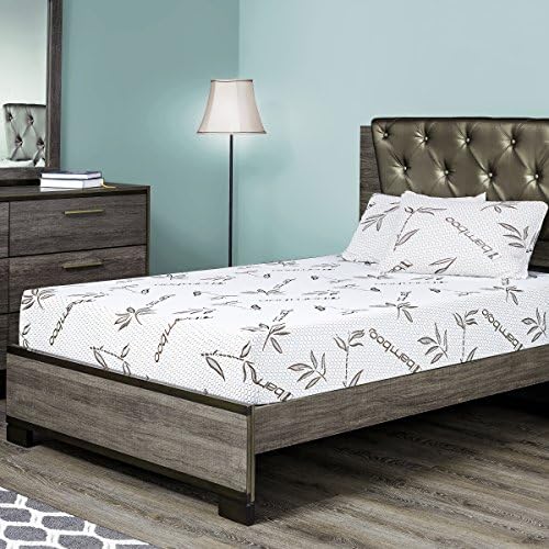Customize Bed Queen Mattress Memory Foam with Bamboo Cover, 10 Inch- CertiPUR-US Certified