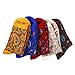 KEAZA Womens Cotton Vintage Geometry Bohemian BOHO Novelty Lace Crew Socks 5-pack WD08C2
