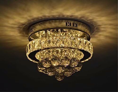 LOCO Mini Chic Kristall Kristall LED Deckenleuchte Edelstahl