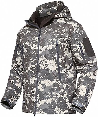 Softshell Military Tactical Jacket Men Waterproof Warm Coat Winter Camouflage Hooded Jacket Army Clothing TD-YCXL-038 ACU XXXL