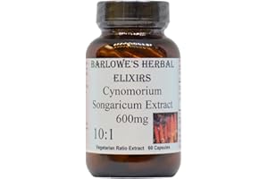 BARLOWE'S HERBAL ELIXIRS Cynomorium Songaricum Extract 10:1 | 600mg Per Capsule | Herbal Supplement for Stamina, Vitality & Wellness | 60 Vegan Capsules | Stearate-Free, Glass Bottled