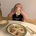 Kids Dinnerware Set of 5 Piece - Bamboo Kids Cups,Kids Plates,Bowl,Toddler Fork & Spoon, BPA Free, Dinosaur Plates for Baby Shower Gift (Little Dinosaur)
