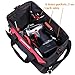 FASTPRO 14-Inch Zip-top Wide Mouth Open Storage Tool Bag, Classic Black&Red Design, Fashionable Design, 600D Polyester Fabric Material for Quality Endurance, With Adjustable Shoulder Strap