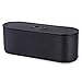 KIKO Stereo Deep Bass Loud Sound Dual-Buster Pill Portable Bluetooth Wireless Speakers with Built-in MIC Cable TF Card Slot, Lightweight for Car Home Party Bike Outdoor Sport Travel, Black, 7 inch