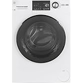 GE GFW148SSMWW Frontload Washer with Steam, 2.4 Cu. Ft. Capacity, White