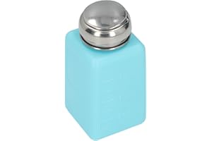 ESD Safe Press Type Solvent Dispenser, Anti Static Square Liquid Dispenser Bottle with Stainless Steel Lid for Acetone IPA So