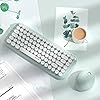 Jelly-Comb-Wireless-Keyboard-and-Mouse-Set-24Ghz-Wireless-Cute-Retro-Round-Key-Caps-and-Ergonomic-Mouse-Combo-for-Windows-PC-Notebook-Laptop-UK-Layout-Green Jelly Comb Wireless Keyboard and Mouse Set, 2.4Ghz Wireless Cute Retro Round Key Caps and Ergonomic Mouse Combo for…
