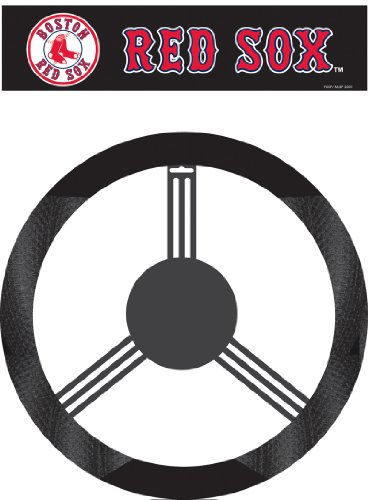MLB Boston Red Sox Poly-Suede Steering Wheel Cover