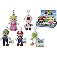 Simba - Super Mario Plush Keyring, Various Models: Mario, Luigi, Toad, Yoshi or Peach, 12.5 cm, You Will Receive a Random Shape Model (109231008)