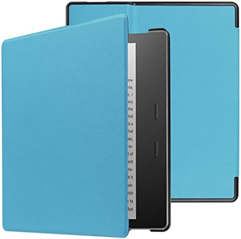 Leather Cover Case for All-New Kindle Oasis (9th Generation,2017 Release Only) Tablet Premium Ultra Cover with Auto Wake / Sleep for Kindle Oasis E-readers 7inch 2017 (Sky Blue)
