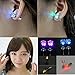 LED Earrings 4 Pair Glowing Light Up Multicolor Bright Fashion Ear Studs Party Crown Shape (4 color)