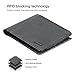 LOPOO Bifold Wallet Genuine Leather Wallet RFID Blocking with Window£¨Black£