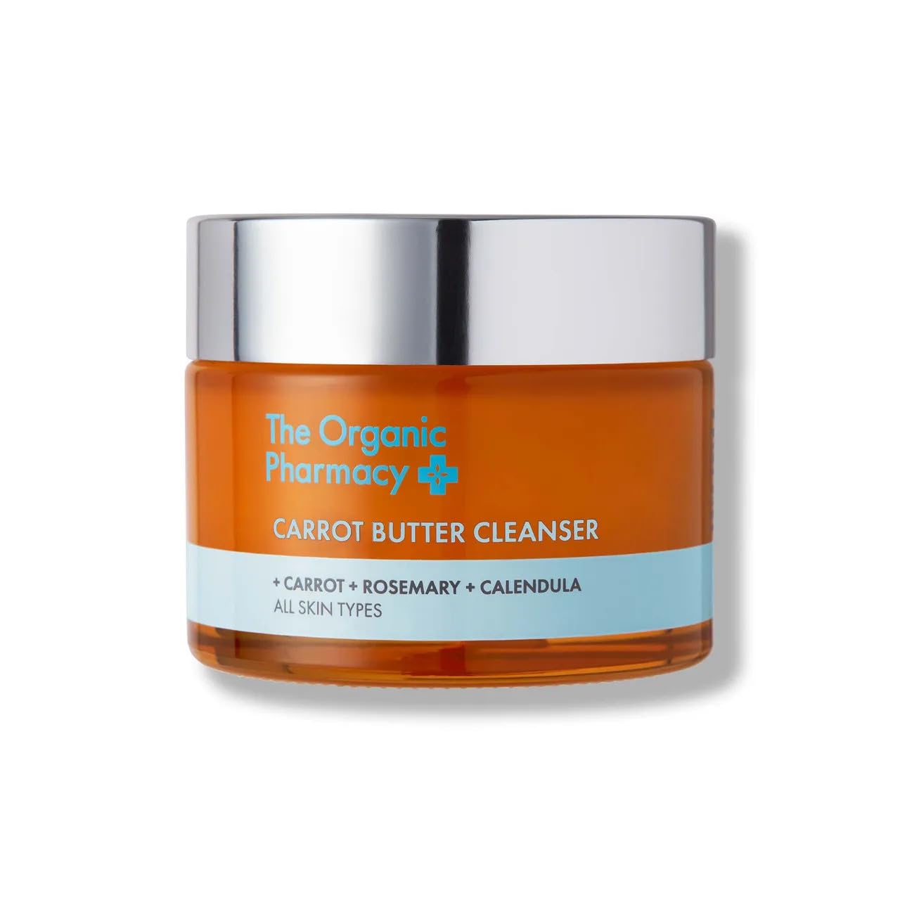 The Organic Pharmacy Carrot Butter Cleanser, 50ml - Balm-to-oil - Remove Impurities and Make-up - Rich in Beta Carotene - 99.8% Organic, 99.9% Natural