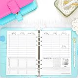 2020 and remainder 2019 Dated Weekly Planner Inserts | Refill Pages for A5 Size Ring Bound Planner Systems | 5.83x8.27 inch pages | Size 5