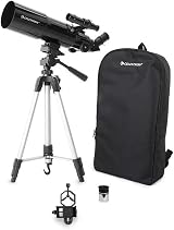Celestron Travel Scope 80 Portable Refractor Telescope with 80mm Lens, Tripod, view 4