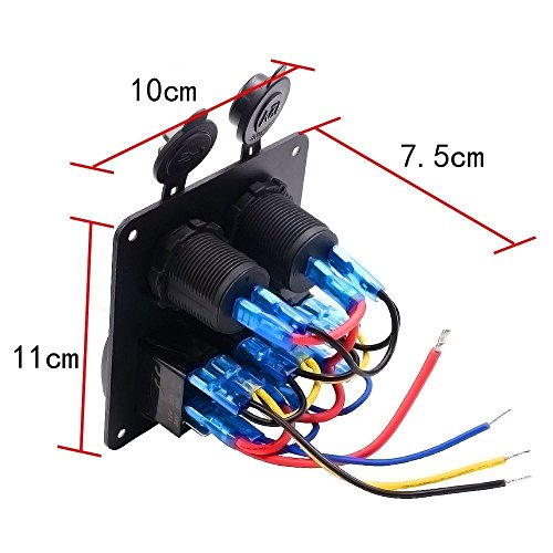 image for DCFlat 3 Gang / 4 Gang / 6 Gang / 8 Gang Circuit LED Car Marine Boat R