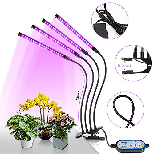 image for Duomishu Upgraded Grow Light, 4 Heads 72pcs LEDs Plant Light for Indoo