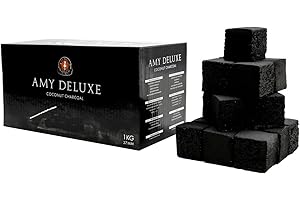 Amy Deluxe Natural Coconut Charcoal for Hookah Shisha 27mm, 1 kg