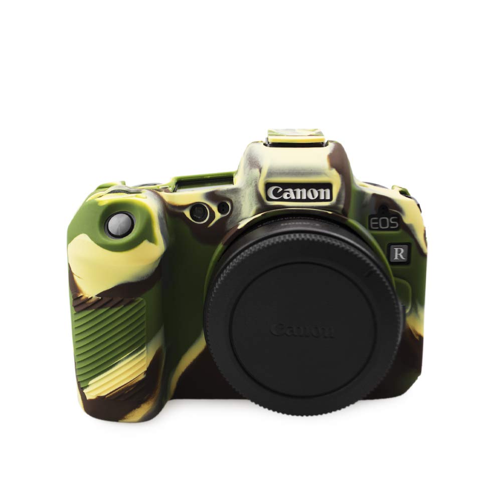 Canon EOS R Case, kinokoo Silicone Case for Canon EOS R Protevtive Case Rubber Cover (camouflage)