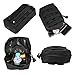 FUNTOK Molle Pouches, Molle Tactical Compact Pouch Attached Utility Tactical Pockets Outdoor Sports Bag (Black