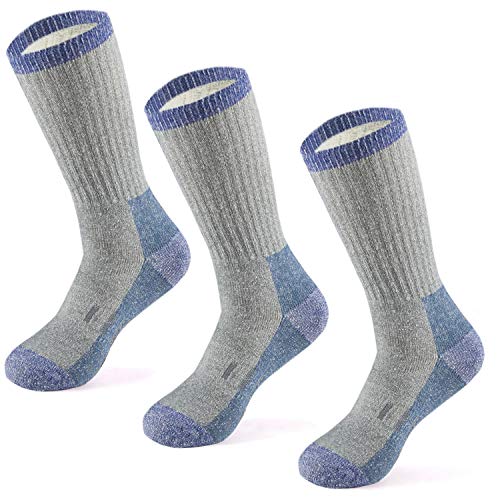 MERIWOOL Merino Wool Hiking Socks for Men and Women 3 Pairs Midweight Cushioned Warm n Breathable