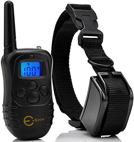 Targarian Training Collar for Dog Barking, Waterproof Digital with Remote Control 3 Modes of stimulation: Vibration, Sound or Electrical - Colour Black