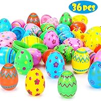 Sizonjoy 36 Pcs Plastic Easter Eggs-3