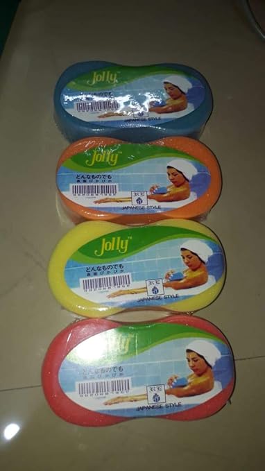 Jolly Bathing Spounge Multi Purpose Spounge For Face And Body Combo Pack Of 3