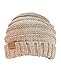 NYFASHION101 Oversized Baggy Slouchy Thick Winter Beanie Hat, Rose Mix