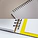 Maruman MNEMOSYNE Notebook 5.83 x 8.27 Inches (Horizontal A5), 5mm-squared, 70 Sheets (N182A), White