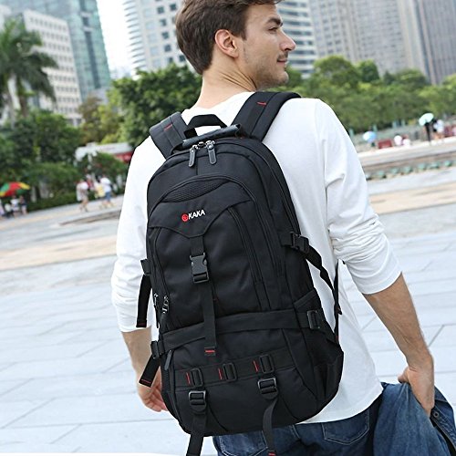 KAKA Backpack for 17-Inch Laptops - Black