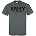 Army Veteran BLACK Logo Short Sleeve T-Shirt in Dark Heather - Large