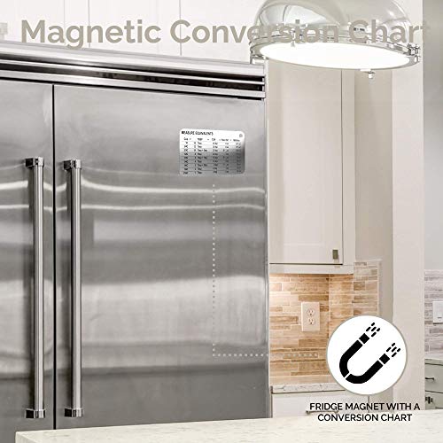 CuttleLab 22Piece Stainless Steel Measuring Cups and Spoons Set, Tad