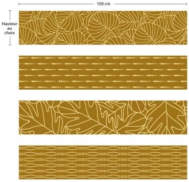 Sticker Contremarche Leaf Lot De 4 Stickers 1m X 20 Cm