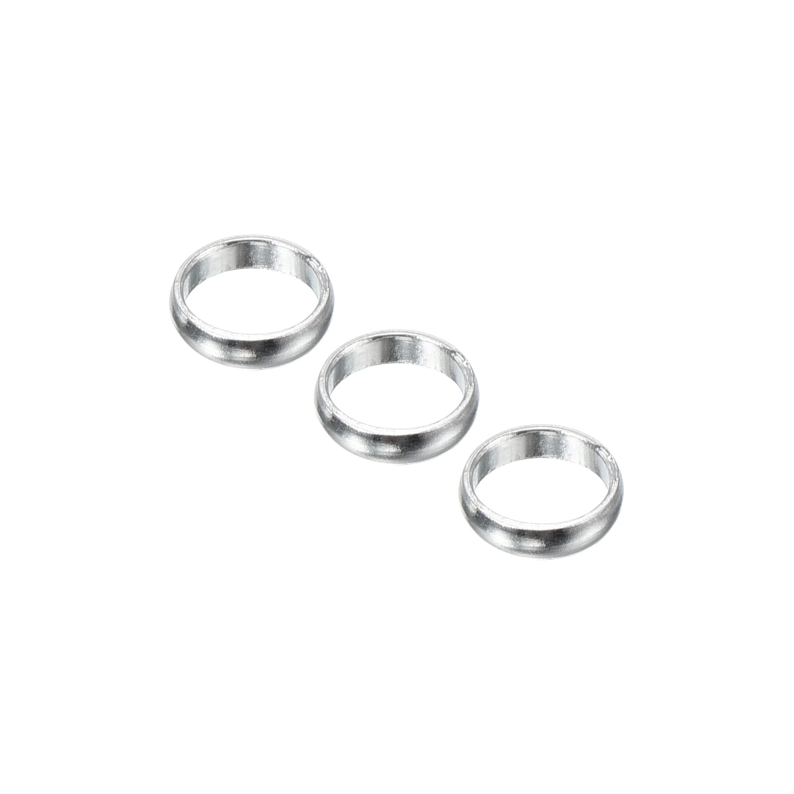 PATIKIL Dart Shaft Rings, Aluminum Dart O-Ring Accessories for Plastic & Nylon Shafts - 3 Pack (Silver Tone)
