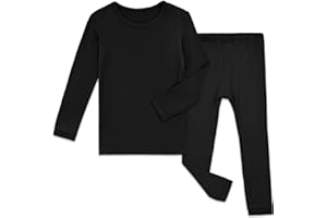 Aablexema Toddler Long Sleeve Pajama Set Rayon,Kids 2pcs Sleepwear Jammies Set