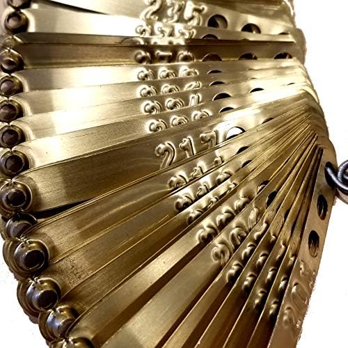 Pinnon Hatch Farms Leg Bands Custom Stamped Brass Chicken Pheasant Poultry Duck Peacock Leg Rings Identification Tags (200)