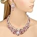 EVER FAITH Women's Austrian Crystal Flower Cluster Teardrop Necklace Earrings Set