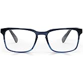 eyebobs - Seymour Glass | Premium Reading Glasses for Men | Rectangle Frame for Wide Faces | Available in 0.0x - 4.0x