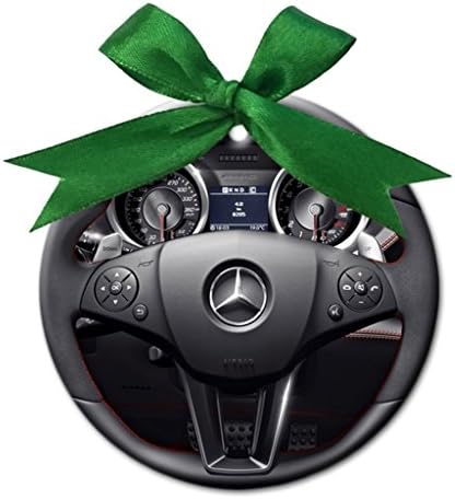 Elsie Gordon Ornament Mercedes Benz Gift Keepsake Round Porcelain Holiday Christmas Ornament