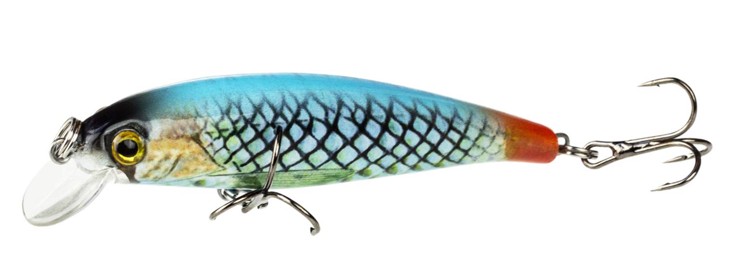 FISHN TINYone wobbler, weight: 6g, length: 7cm, artificial lure/fishing lure/wobbler for fishing for predatory fish such as pike, perch, trout (Sky)