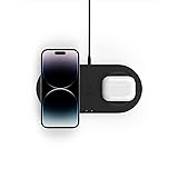 Belkin Quick Charge Dual Wireless Charging Pad - 10W Qi-Certified Charger Pad for iPhone, Samsung, Apple Airpods & More - Cha